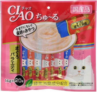 Chao (CIAO) ขนมแมว Churu Tuna Variety 14g × 20 ชิ้น