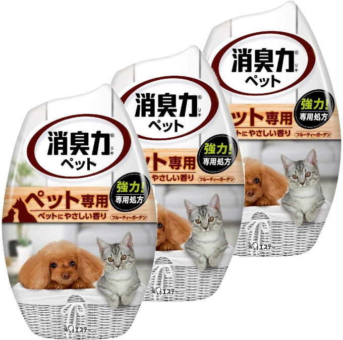 พลังกำจัดกลิ่นของห้อง กลิ่นหอมของสวนผลไม้ สำหรับสัตว์เลี้ยงสำหรับห้อง 400ml × 3 ชิ้น