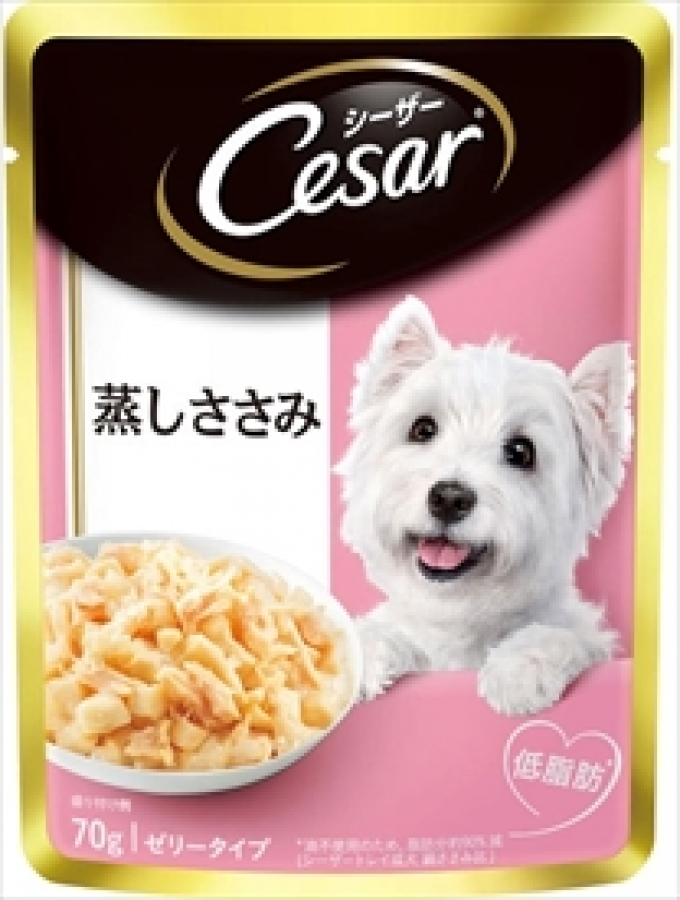 Caesar เจลลี่กับอกไก่นึ่งสำหรับสุนัขโต 70 กรัม